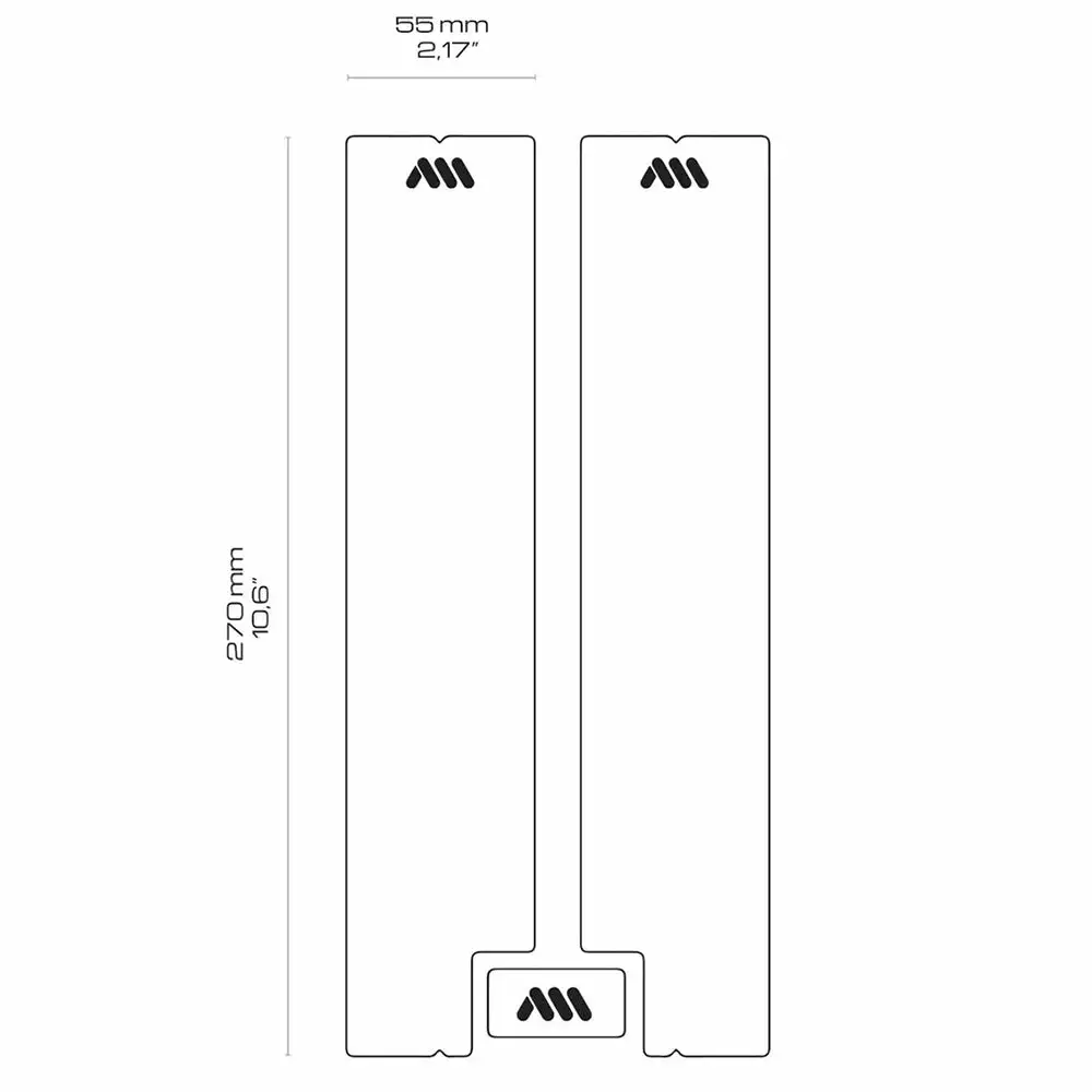 All-mountain-style All Mountain Style AMS Honeycomb Fork Guard - Clear - Camo 4 All-mountain-style All Mountain Style AMS Honeycomb Fork Guard - Clear - Camo - Image 4