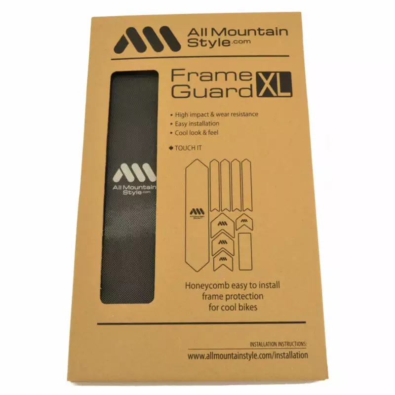 All-mountain-style All Mountain Style AMS XL Honeycomb Frame Guard - Black - Silver