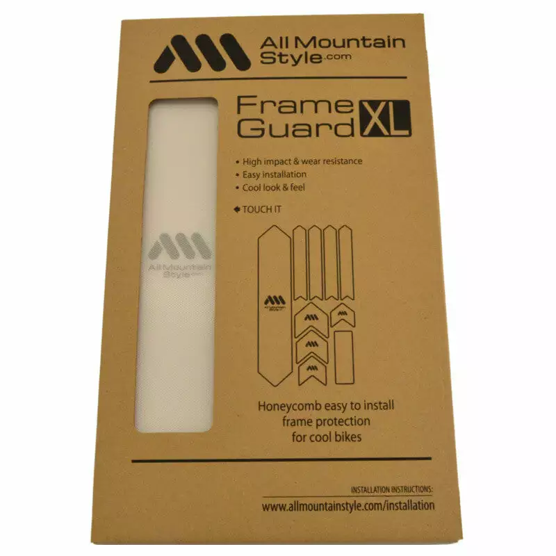 All-mountain-style All Mountain Style AMS XL Honeycomb Frame Guard - Clear - Silver