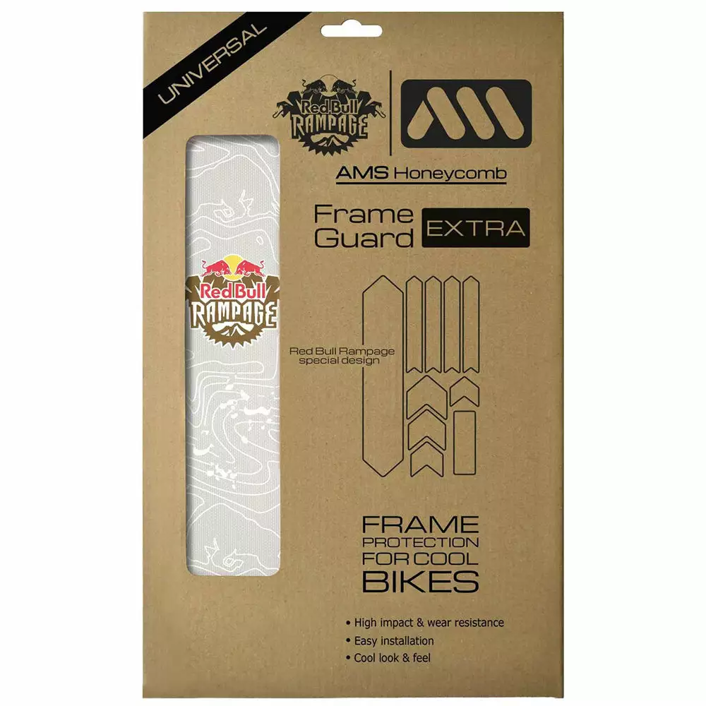 All-mountain-style All Mountain Style AMS XL Honeycomb Frame Guard - Rampage White