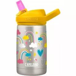 Camelbak Eddy+ Plus Kids Stainless Steel Vacuum Insulated 350ml Bottle -Hydration Packs Shop CBEDDYKDPLSSSV35 RainbowLove CamelbakEddy PlusKidsStainlessSteelVacuumInsulated350mlBottle 01