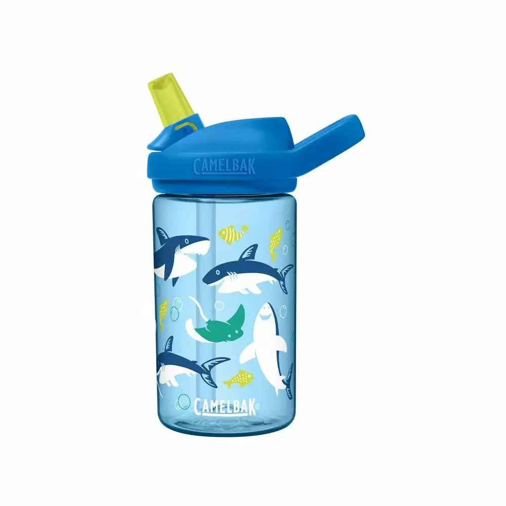 Camelbak Eddy+ Plus Kids 400ml Bottle - Sharks And Rays - 2021 1 Camelbak Eddy+ Plus Kids 400ml Bottle - Sharks And Rays - 2021