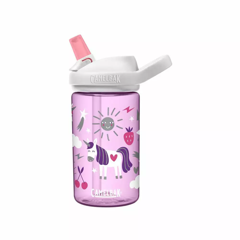 Camelbak Eddy+ Plus Kids 400ml Bottle - Unicorn Party - 2021 1 Camelbak Eddy+ Plus Kids 400ml Bottle - Unicorn Party - 2021