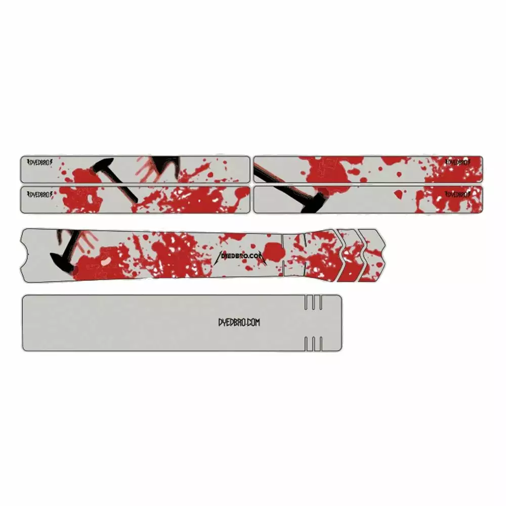 DyedBro Kill M´all Bike Protection Film - Clear - Red 3 DyedBro Kill M´all Bike Protection Film - Clear - Red - Image 3