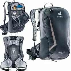 Deuter Race Air 10L Backpack - Black - 10L Pack - 3L Bladder (Not Included)