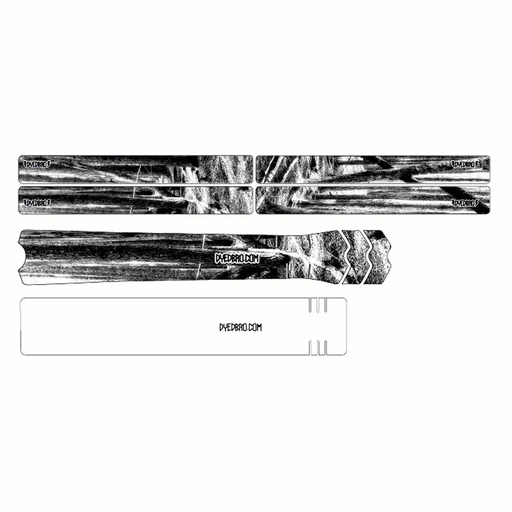 DyedBro A Marcoux Bike Protection Film - Clear - Black 3 DyedBro A Marcoux Bike Protection Film - Clear - Black - Image 3