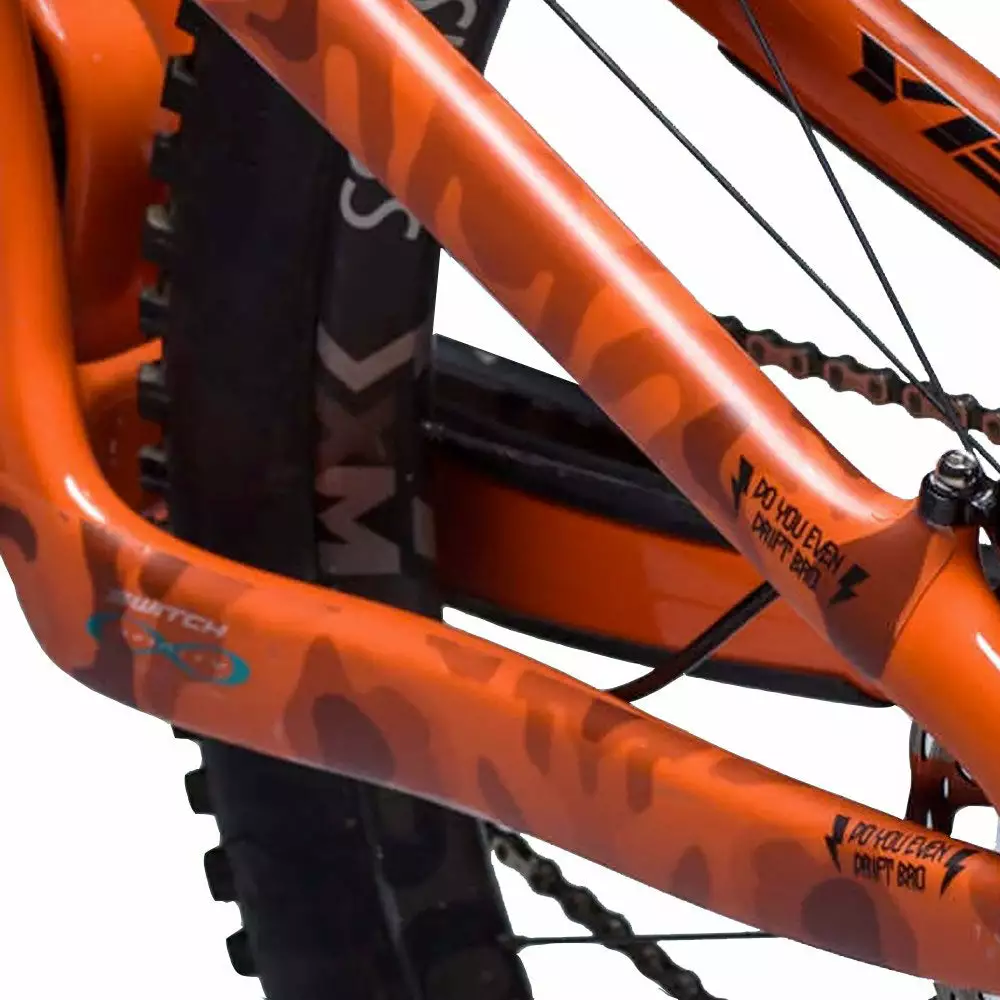 DyedBro Camo Bike Protection Film - Clear - Black 2 DyedBro Camo Bike Protection Film - Clear - Black - Image 2