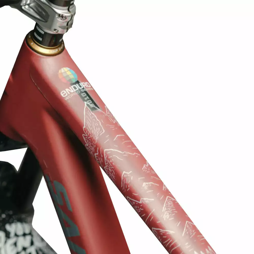 DyedBro EWS MOUNTAINS Bike Protection Film - Clear - White 1 DyedBro EWS MOUNTAINS Bike Protection Film - Clear - White