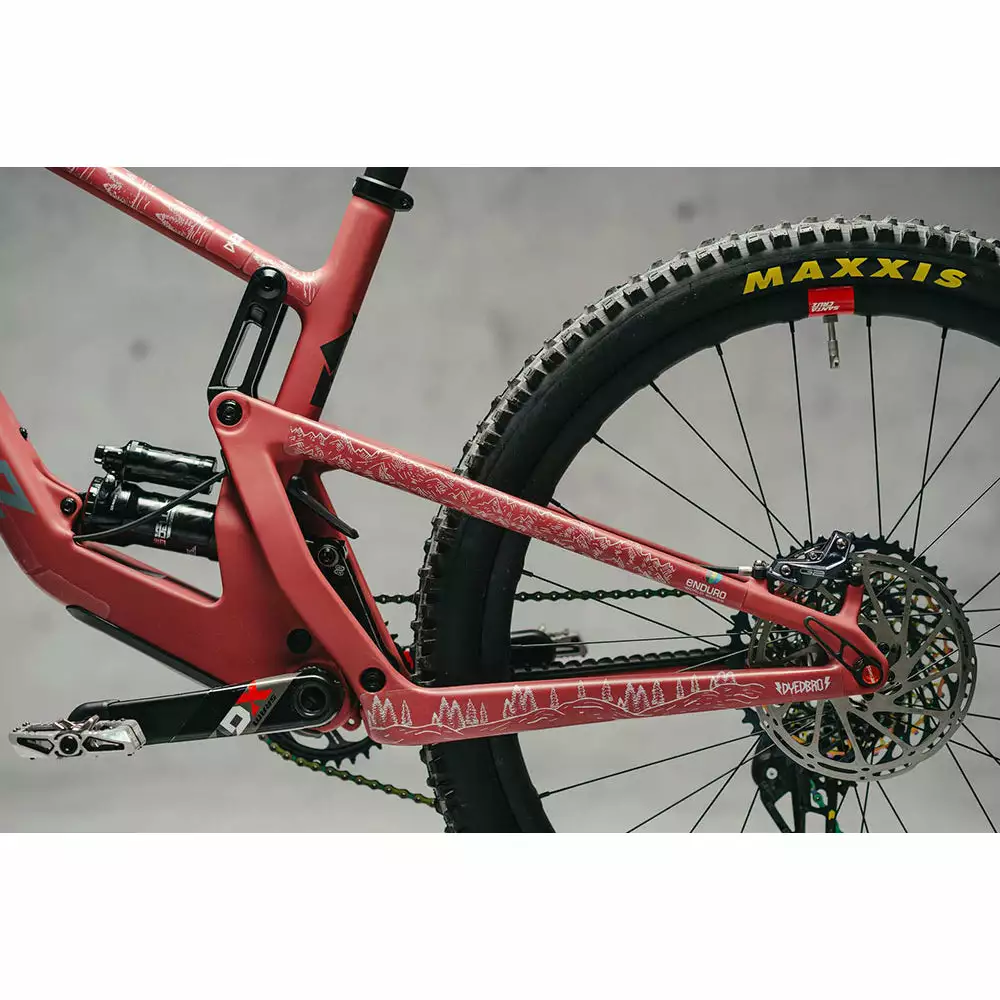 DyedBro EWS MOUNTAINS Bike Protection Film - Clear - White 3 DyedBro EWS MOUNTAINS Bike Protection Film - Clear - White - Image 3