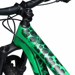DyedBro Hawaiian Flowers Bike Protection Film - Clear - Black