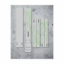 DyedBro Lightning Bike Protection Film - Clear - Green