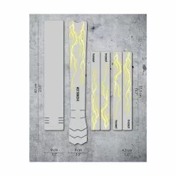 DyedBro Lightning Bike Protection Film - Clear - Yellow