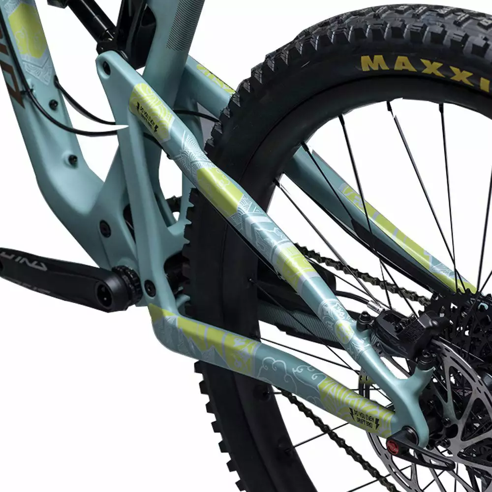 DyedBro Mandala Bike Protection Film - Clear - White - Colours 3 DyedBro Mandala Bike Protection Film - Clear - White - Colours - Image 3