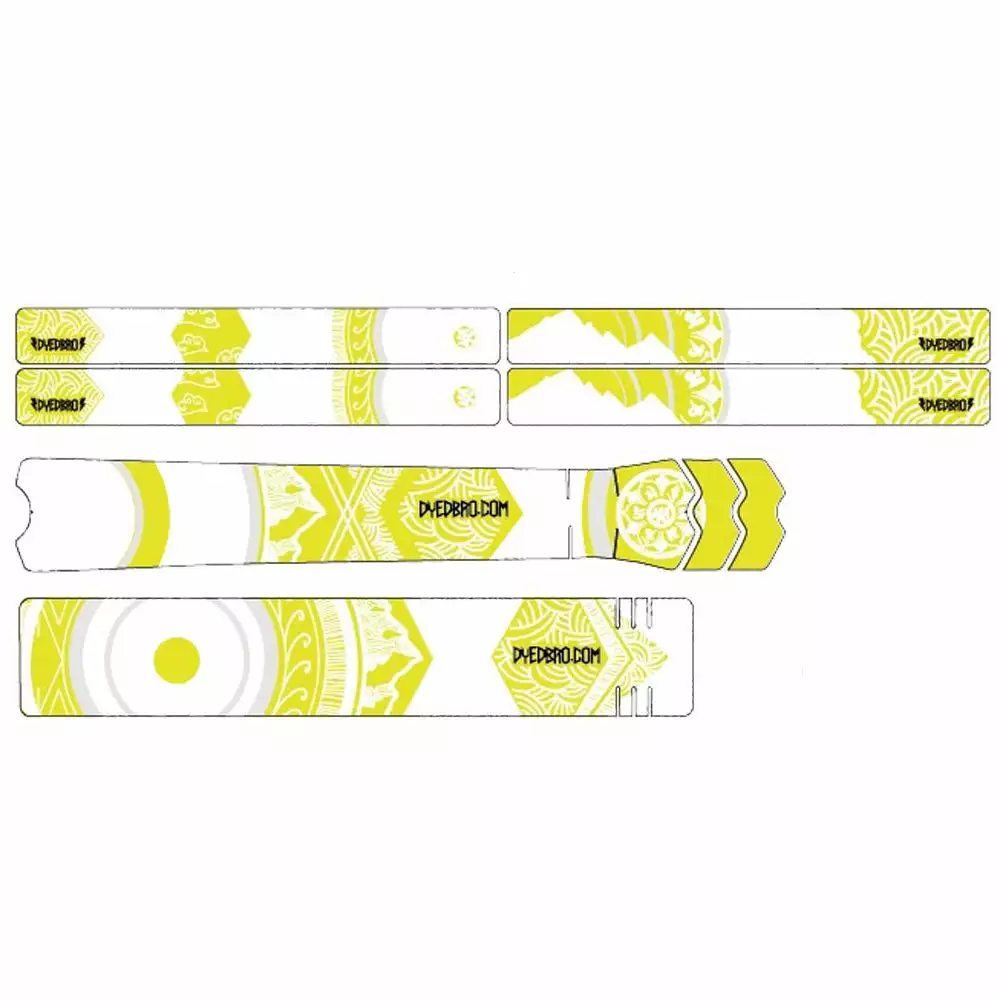 DyedBro Mandala Bike Protection Film - Clear - White - Colours 4 DyedBro Mandala Bike Protection Film - Clear - White - Colours - Image 4