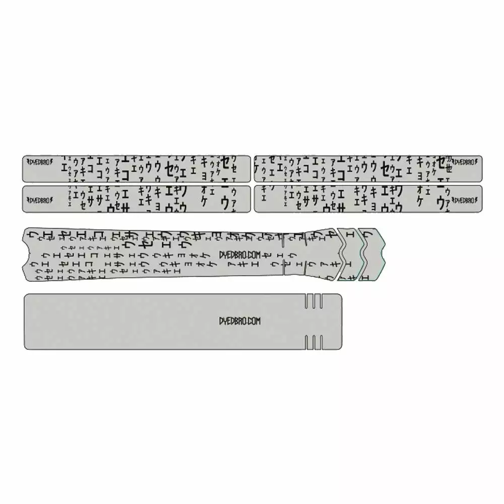 DyedBro Matrix Bike Protection Film - Clear - Black 3 DyedBro Matrix Bike Protection Film - Clear - Black - Image 3