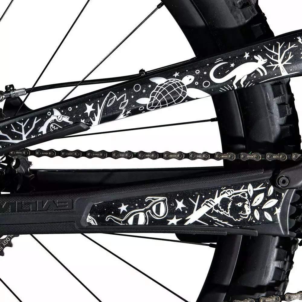 DyedBro Pray For Straya Bike Protection Film - Clear - White - Image 3