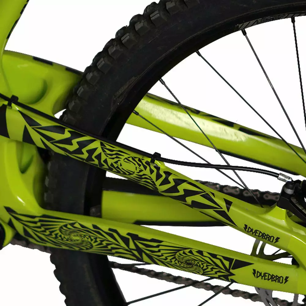 DyedBro Psycho Bike Protection Film - Clear - Black 2 DyedBro Psycho Bike Protection Film - Clear - Black - Image 2