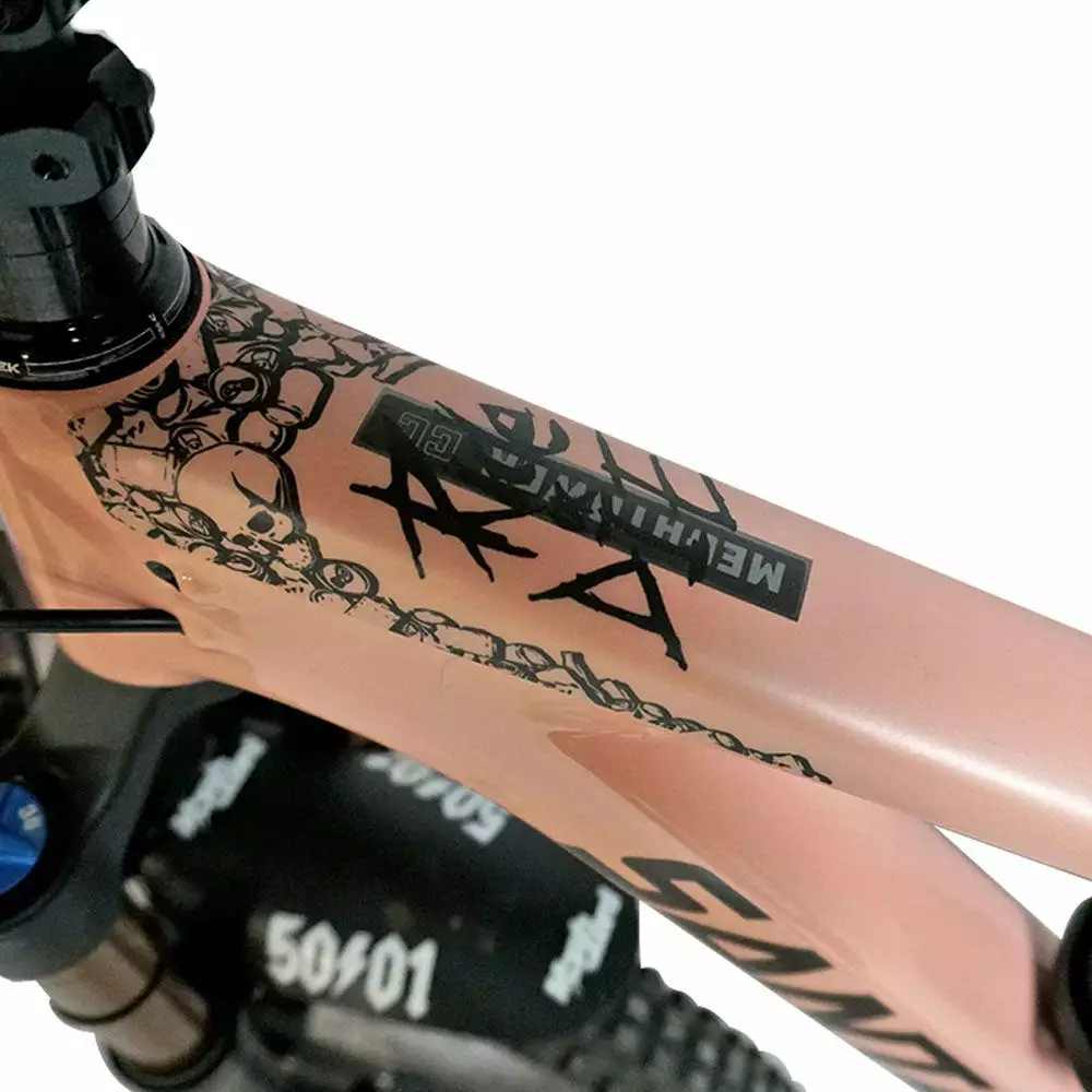 DyedBro Ride Or Die Bike Protection Film - Clear - Black - Image 2