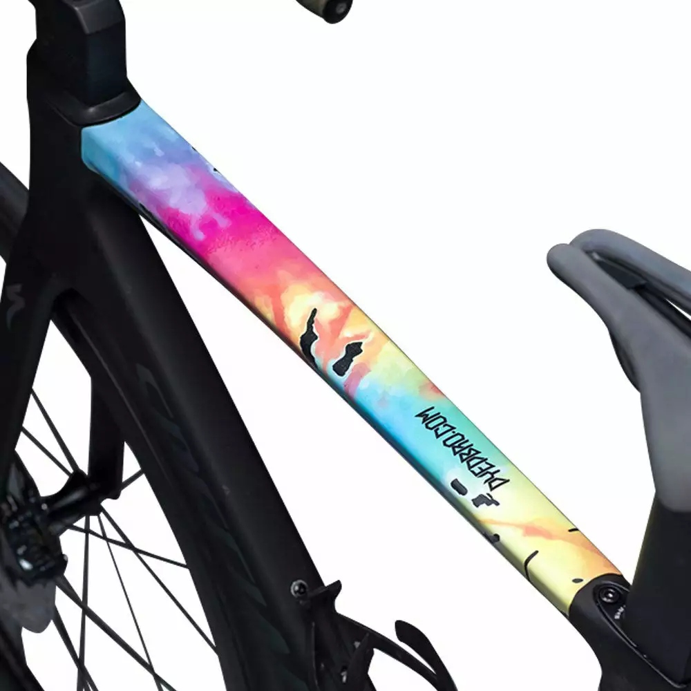DyedBro Tie Dye Bike Protection Film - Bleached Black - Colours 1 DyedBro Tie Dye Bike Protection Film - Bleached Black - Colours