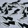 DyedBro Stickers - Lightning Bolt Black