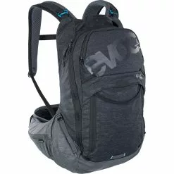 Evoc Trail Pro 16L Back Protector Pack - Black - Carbon Grey - S-M