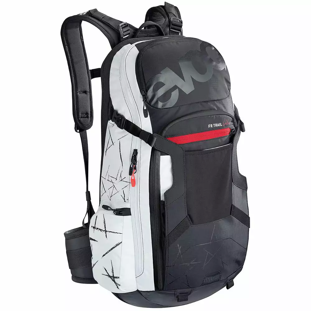 Evoc FR Trail Back Protector Pack - Unlimited Black - White - M-L