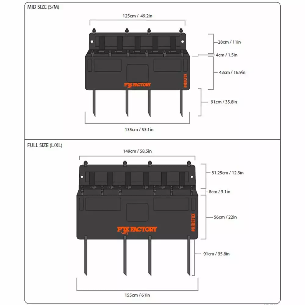 Fox Factory Overland Tailgate Pad - M - Black - Tailgate Pad 5 Fox Factory Overland Tailgate Pad - M - Black - Tailgate Pad - Image 5
