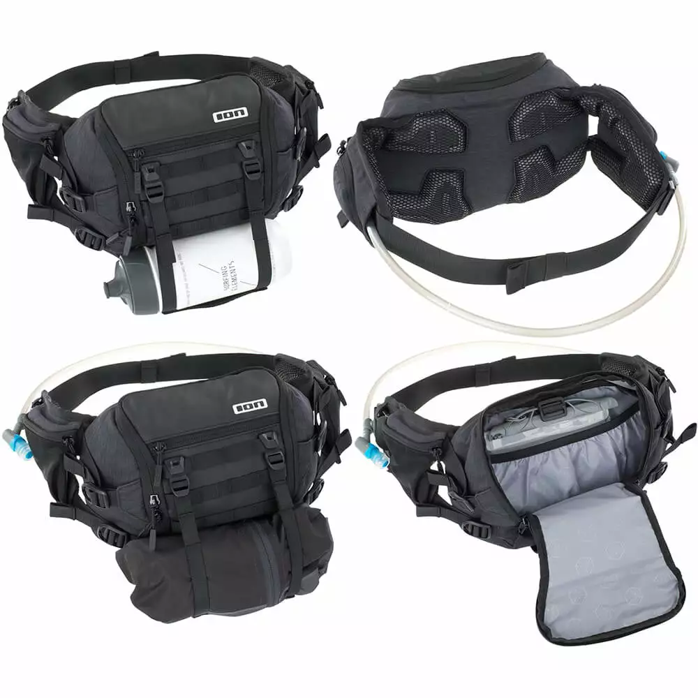 Ion Traze Plus 3 Hipbag - Black 2 Ion Traze Plus 3 Hipbag - Black - Image 2