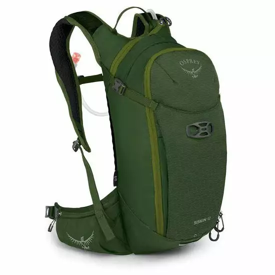Osprey Siskin Hydration Pack - Dustmoss Green - 12L - 2022 - 2.5L Bladder