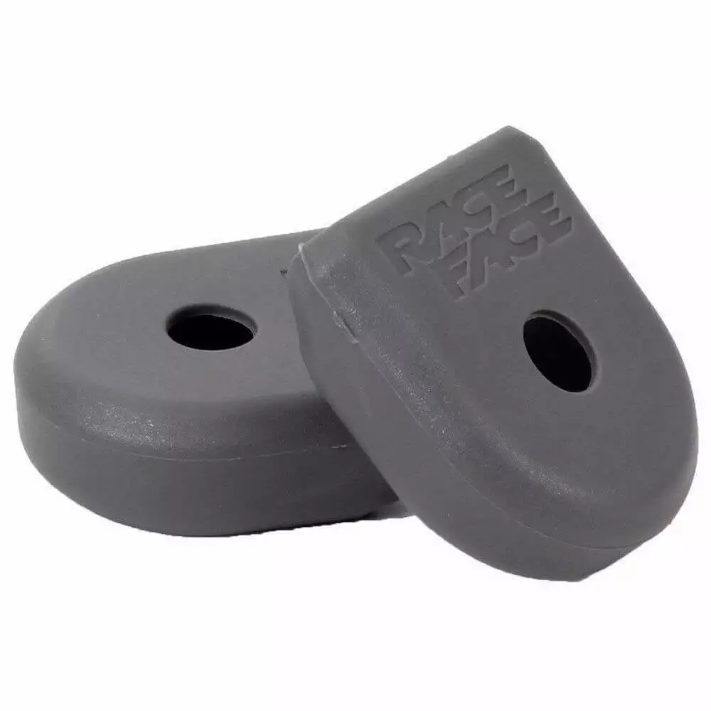 Race Face Crank Boots Pair - Grey - Small - Alloy 1 Race Face Crank Boots Pair - Grey - Small - Alloy